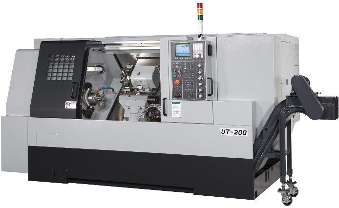 ТОКАРНЫЙ СТАНОК С НАКЛОННОЙ СТАНИНОЙ UT-200/200L